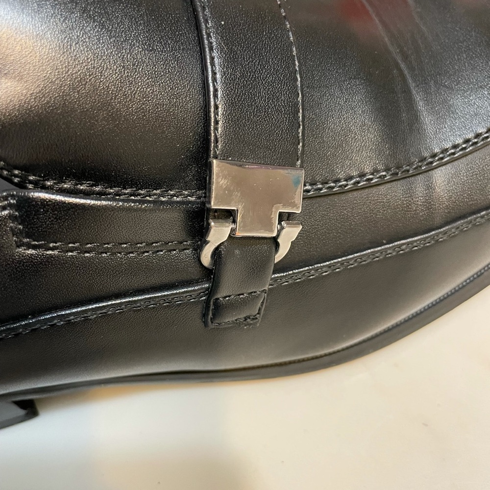 Perry Ellis Portfolio Dress Shoe Black Size 11 1/2 - Picture 2 of 8